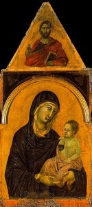 Vergine Con Bambino E Quattro Santi — Duccio Di Buoninsegna