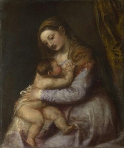 La Vergine Che Nutre Il Bambino Cristo — Tiziano Ramsay Peale Ii