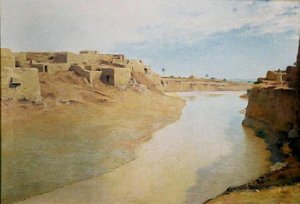 L'oued M'sila Après La Pluie — Alphonse Etienne Dinet (nasreddine Dinet)