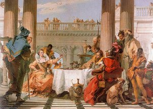 The Banquet Of Cleopatra - Oil On Canvas - — Giambattista Tiepolo