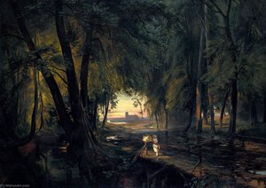 Forest Path Near Spandau — Carl Blechen