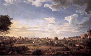 View Of Rome From Mt. Mario, In The Southeast — Giovanni Paolo Panini