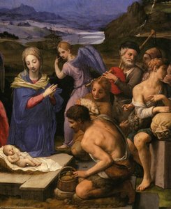 Adoration Of The Shepherds (detail) (11) — Agnolo Bronzino