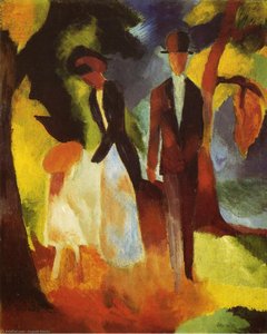 People By The Lake — August Macke