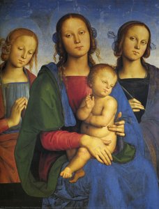Madonna And Child With St. Catherine And St. Rosa — Pietro Perugino