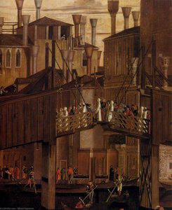 The Healing Of The Madman (detail) — Vittore Carpaccio