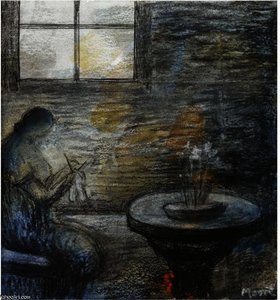 Woman Knitting — Henry Moore