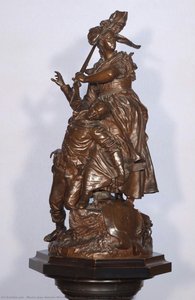 The Alsatian And The Soldier, Or, The Anyway — Marius Jean Antonin Mercié
