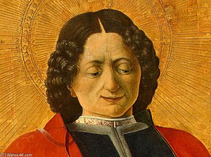 Griffoni Polyptych: Saint Florian (detail) — Francesco Del Cossa