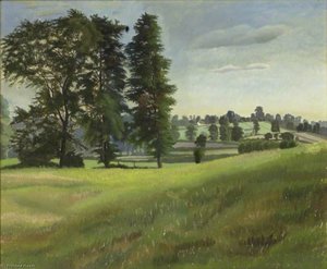 Elm Trees At Garsington — Gilbert Spencer