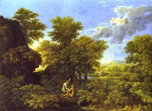 Spring. Adam And Eve In Paradise — Nicolas Poussin