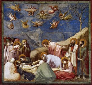 Lamento De Cristo: Uma Revolução Na Arte Religiosa Giotto Di Bondone É Considerado Um Artista Visionário Que Revolucionou A Pintura, Marcando Uma Ruptura Com As Convenções Bizantinas E Estabelecendo Os Fundamentos Para O Renascimento Italiano. O Lamento, — Giotto Di Bondone