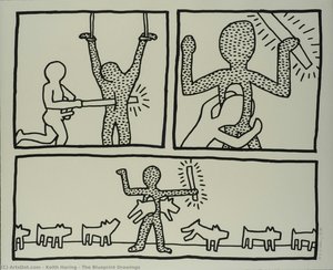 Die Blaupausen-zeichnungen — Keith Haring