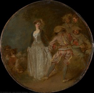 Die Schäfchenidylle — Jean-antoine Watteau