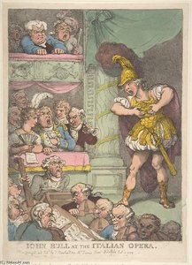 John Bull At The Italian Opera — Thomas Rowlandson
