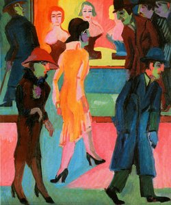 Escena Callejera Frente A Una Barbería — Ernst Ludwig Kirchner