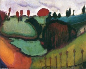 Landschaftsstudie Für 'paradies' — Marcel Duchamp