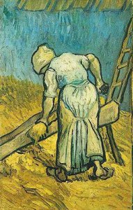 Samanı Kırpma Köylü Kadın — Vincent Van Gogh