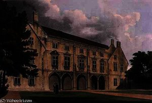 Exterior Of Magdalene College Library — William Westall