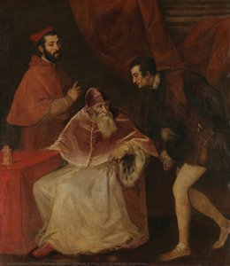Retrato Del Papa Paulo Iii Con Sus Nietos — Titian Ramsay Peale Ii