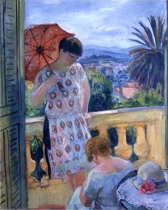 View Of Esterel From The Balcony — Henri Lebasque