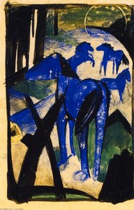 La Madre Cavallo Dei Blu Equestri I — Franz Marc