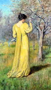 Spring (also Known As Mrs. Mccubbin Picking Blossom) — Frederick Mccubbin