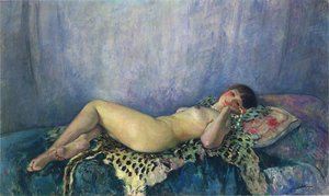 Nude On A Leopard Skin — Henri Lebasque