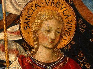 Saint Ursula With Angels And Donor — Benozzo Gozzoli