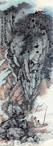 Boating Under The Red Cliff — Zhang Daqian