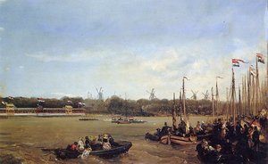 Regatta On The Maas Sun — Charles Rochussen