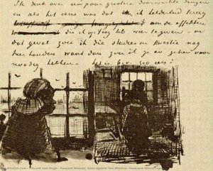 Ūkininkė, Matoma Prie Lango, Galva Ir Visa Figūra — Vinsentas Van Gogas