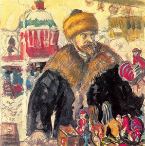 Portret — Борис Кустодьев