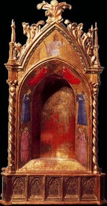Relicario Con La Representación De Cristo Y Ángeles — Fra Angelico