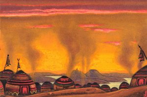 Polovtsian Camp. Décor For ''polovtsian Dances'' — Nicholas Roerich