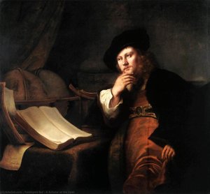 A Scholar At His Desk — Ferdinando Bol