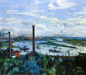 Veduta Del Kohlbrand, Amburgo — Lovis Corinth