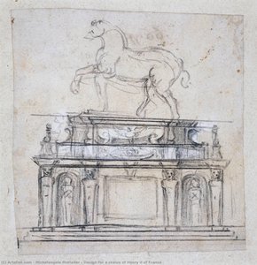 Design For A Statue Of Henry Ii Of France — Michelangelo Morlaiter