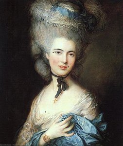 Porträt Einer Dame In Blau — Thomas Gainsborough