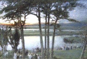 An Indian Funeral Procession — Albert Goodwin
