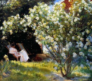Marie En El Jardín 2 — Peder Severin Kroyer