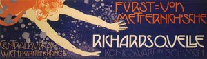 Poster For 'prince Richard Metternich' — Koloman Moser
