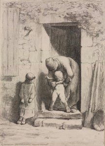 Mütterliche Fürsorge — Jean-françois Millet