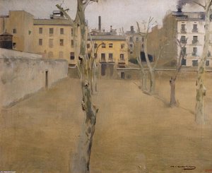 Courtyard Of The Old Barcelona Prison — Ramon Casas I Carbó