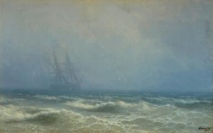 Auringonlasku Yli Meren — Ivan Aivazovsky