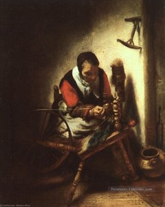 Žena Vlňkující — Nicolaes Maes