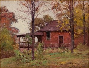 Rainy Day, The Home — Theodore Clement Steele