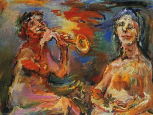 Matin Et Soir (la Puissance De La Musique), Morning And Evening ( Power Of The Music), Huile Sur Toile, — Oskar Kokoschka