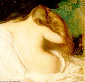 R Woman Drying Her Hair — Joseph Rodefer Decamp