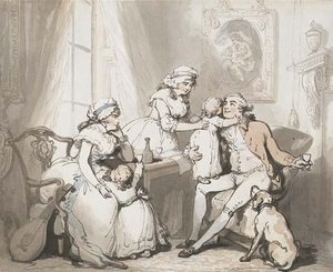 The Happy Family Or The Married Man — Thomas Rowlandson
